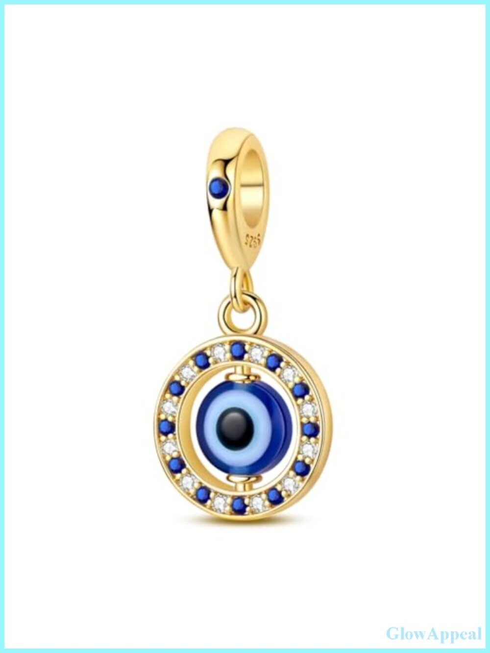 14K Gold Plated Charm Bead for Bracelet Necklace Star Moon Cross